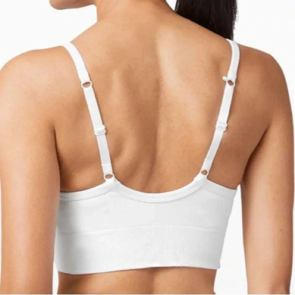 LULULEMON Ebb  to street bra, white, size 6 - Picture 2 of 6